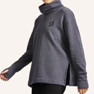Peloton Gray Funnel Neck Pullover Sweater Gently Used - Size Medium (M)